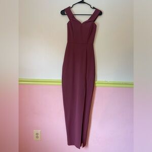 Light burgundy dress